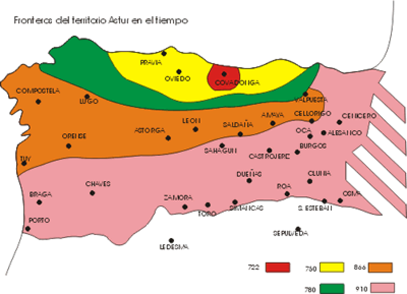 mapa volucin reconquista Espaa